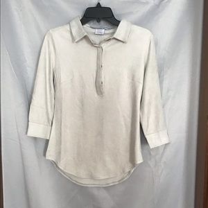 Gretchen Scott Designs suede top NWT